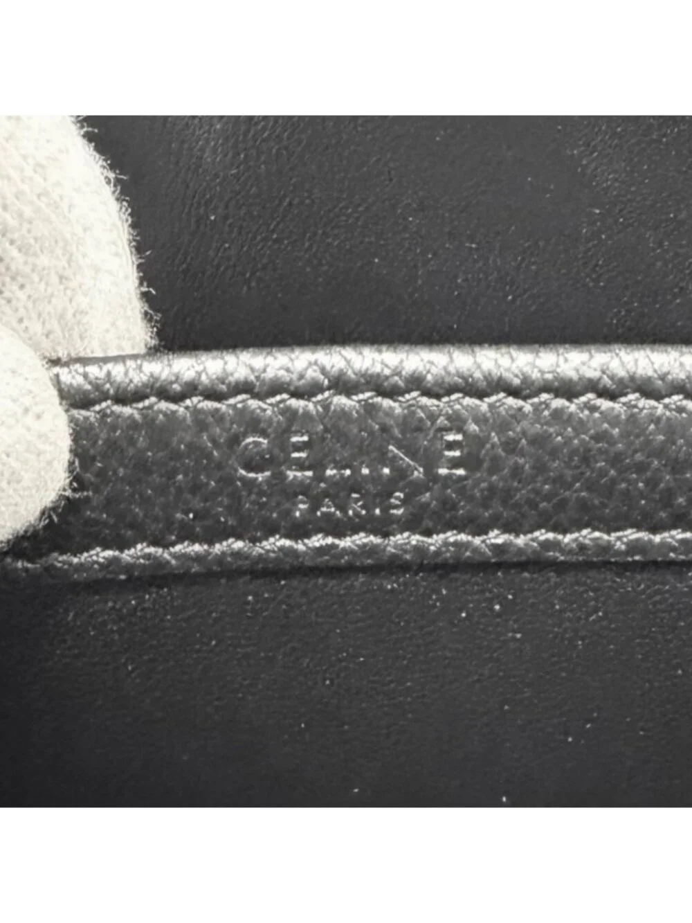 Celine Horizontal Messenger Leather Triomphe Medium Shoulder Bag